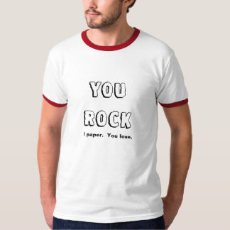 Camiseta VOCÊ BALANÇA o papel de I. Você perde