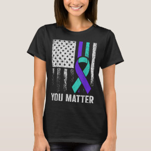 Camiseta Você Bandeira Americana Verde-azulado Roxo Homens
