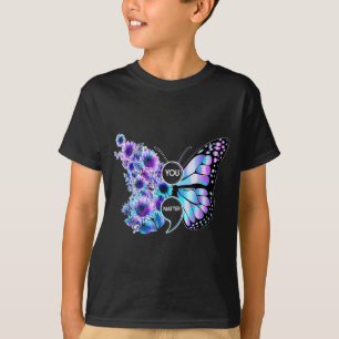 Camiseta Você Borboleta Girassol Prevenção ao Suicídio Cons