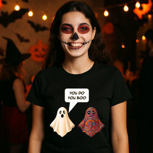 Camiseta Você Bota Uma Paisley Engraçada Ghosts Halloween