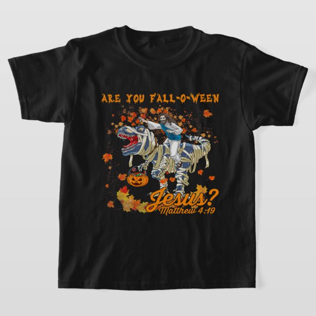 Camiseta Você Caiu De Jesus Mateus 4 19 Halloween D (Postura )