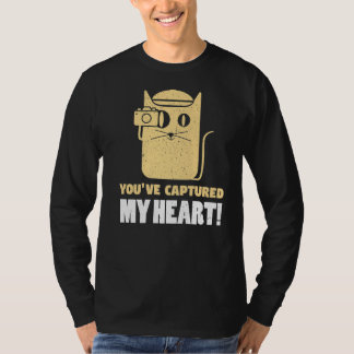 Camiseta Você Capturou a Fotografia do Meu Coração Fotógraf