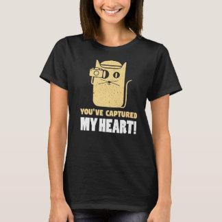 Camiseta Você Capturou a Fotografia do Meu Coração Fotógraf