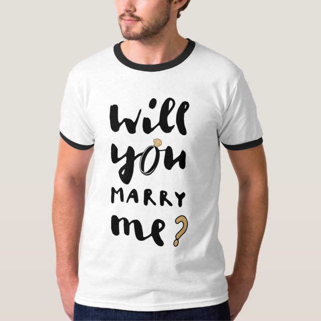Camiseta Você casa comigo (Frente)