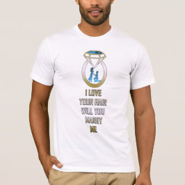 Camiseta Você casar-me-á proposta de casamento