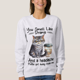 Camiseta Você Cheira A Citações De Gatos Engraçados De Dram