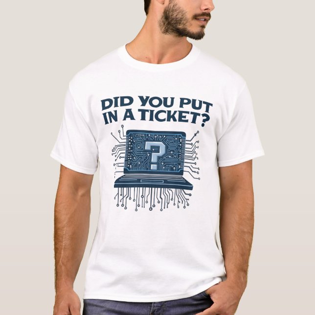 Camiseta Você colocou um bilhete? (Frente)