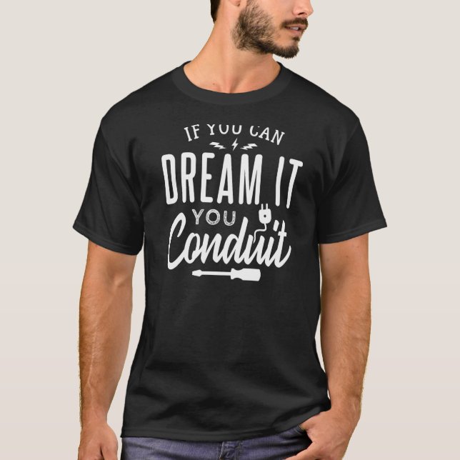Camiseta Você Conduz Eletricidade Para Aprendiz E Engenhari (Frente)