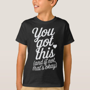 Camiseta Você Consegue Design de Citação Motivacional