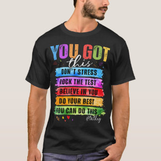 Camiseta Você Consegue Dia De Teste Staar Teste Estadual Pr