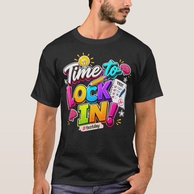Camiseta Você Consegui Dia De Teste Avaliação Estadual Hora (Frente)
