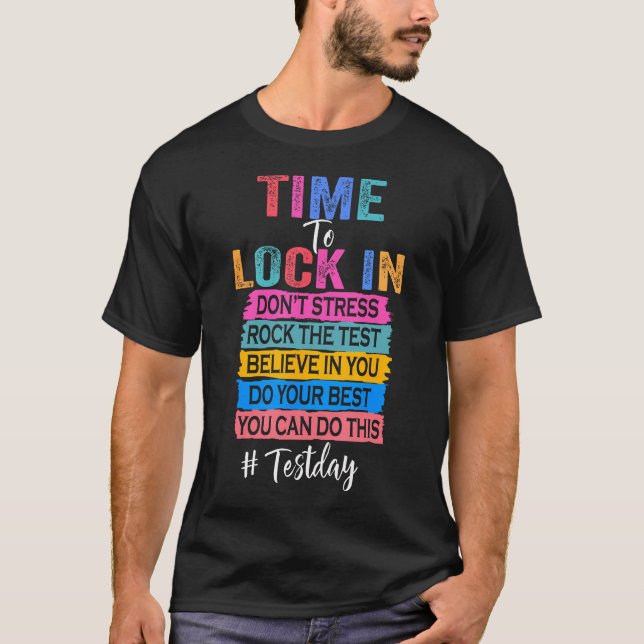 Camiseta Você Conseguiu Dia De Teste Hora De Teste Estadual (Frente)