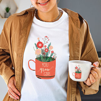 Camiseta Você cultiva a vintage das mulheres da Wildflower