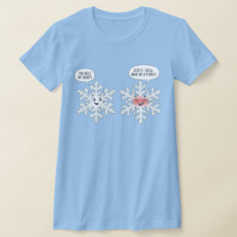 Camiseta Você Derrete Meu Coração Flocos de Neve