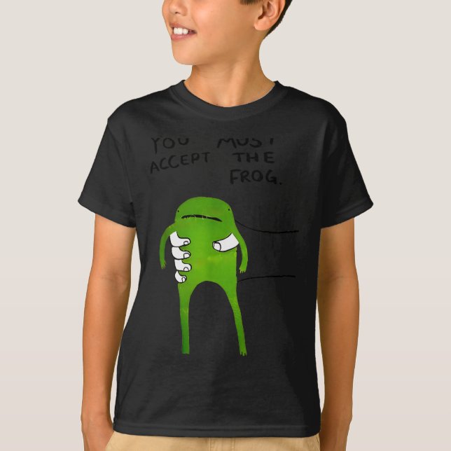 Camiseta Você Deve Aceitar O Sapo Meme Divertido  (Frente)