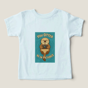 Camiseta Você deve estar em fotos com uma lontra de mar cúb