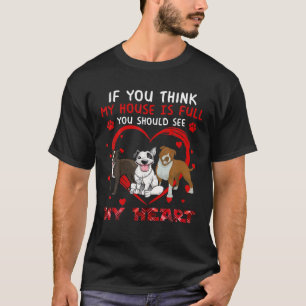 Camiseta Você Deveria Ver Meu Coração Staffordshire Bull