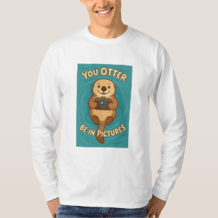 Camiseta Você Devia Estar nas Fotos – Lontra Marinha Amante