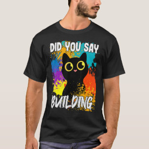 Camiseta Você Disse Construindo Gato Preto
