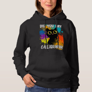 Camiseta Você Disse Gato Negro Da Caligrafia?