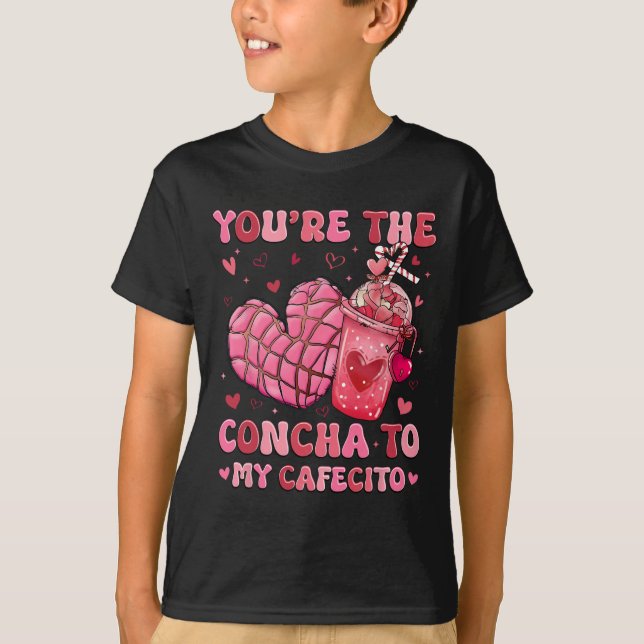 Camiseta Você É a Concha Para o Meu Cafecito, Concha Espanh (Frente)