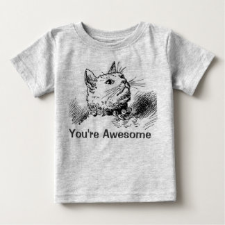 Camiseta Você é a Design da cara de gato infantil incrível