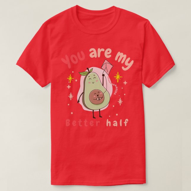 Camiseta você é a minha melhor metade (Frente do Design)