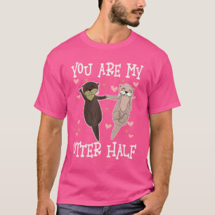Camiseta Você É a Minha Metade de Lontra