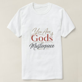 Camiseta Você É a Obra-Prima de Deus Encorajamento Cristão
