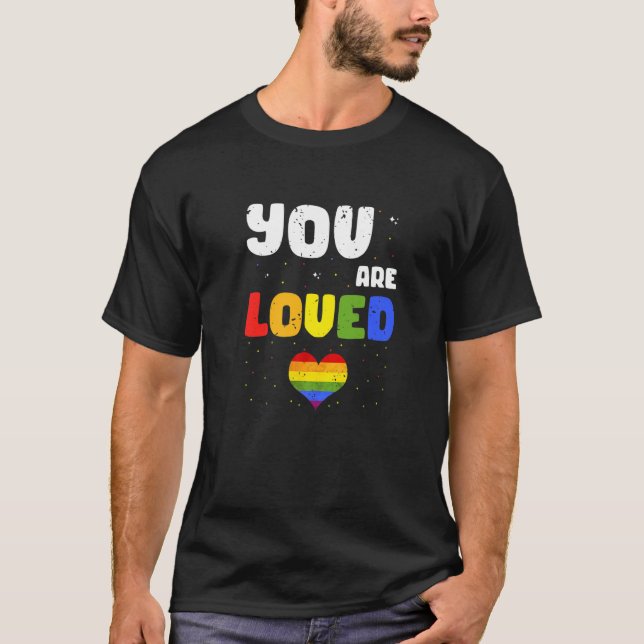 Camiseta Você É Adorado Designs De Mensagem De Orgulho Incr (Frente)