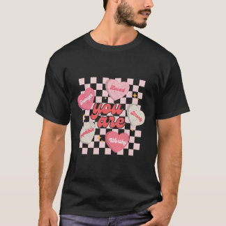 Camiseta Você É Amado Digno O Suficiente Coração De Doce Pr