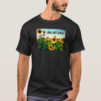 Camiseta Você é amado Girassóis