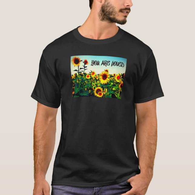Camiseta Você é amado Girassóis (Frente)