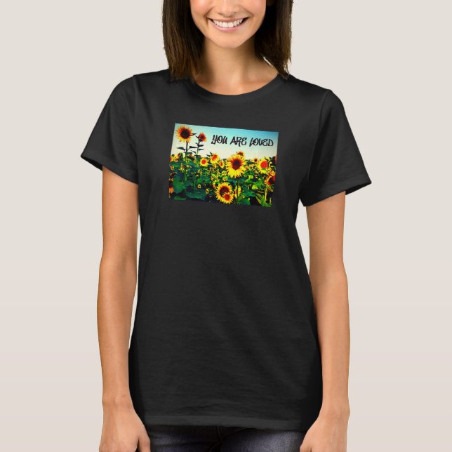 Camiseta Você é amado Girassóis (Frente)
