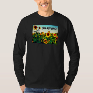 Camiseta Você é amado Girassóis