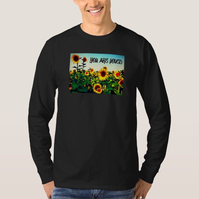 Camiseta Você é amado Girassóis (Frente)