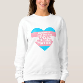 Camiseta Você é amado Você é importante (coração da bandeir