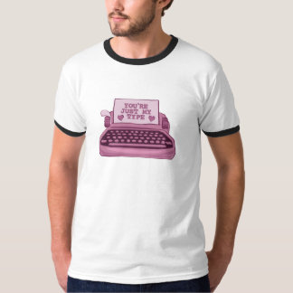 Camiseta Você é apenas minha máquina de escrever Ringer Men