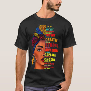 Camiseta Você é bonita vitoriosa o suficiente Criada forte