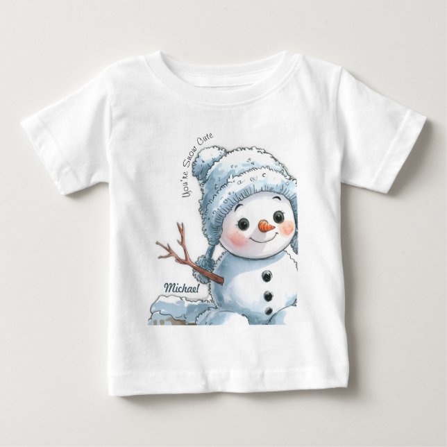 Camiseta Você é bonitinho na neve (Frente)