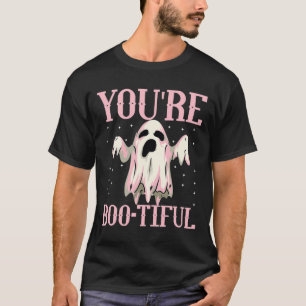 Camiseta Você é Bonito, Bonito Halloween Boo Ghost Funny Co