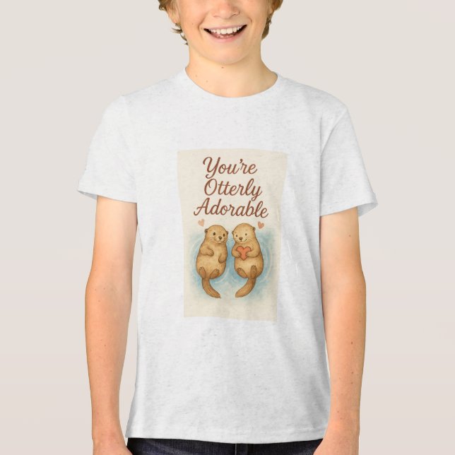 Camiseta Você é completamente adorável - Fotas de Aquarela (Frente)