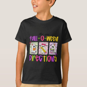 Camiseta Você é Direções Fall-o-ween Engraçado Professor Ol