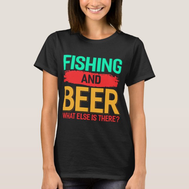 Camiseta Você e Eu Indo Pescar no Escuro (Frente)