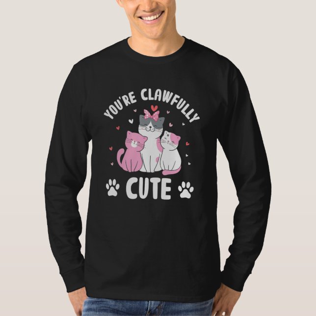 Camiseta Você é Gatinho de Casais de Gato Legal (Frente)
