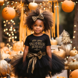 Camiseta Você é Jesus CAIU-O-WEEN? Christian Halloween