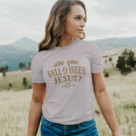 Camiseta Você é Jesus CAIU-O-WEEN? Christian Halloween