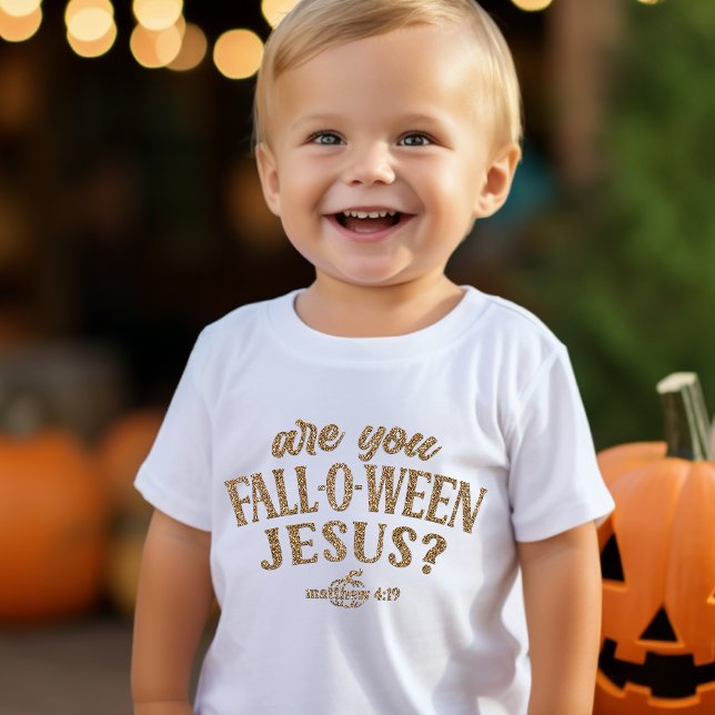 Camiseta Você é Jesus CAIU-O-WEEN? Christian Halloween (Criador carregado)