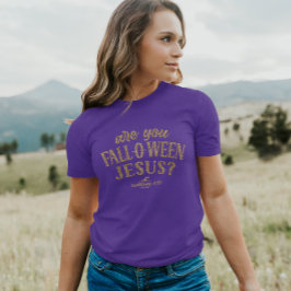 Camiseta Você é Jesus CAIU-O-WEEN? Christian Halloween