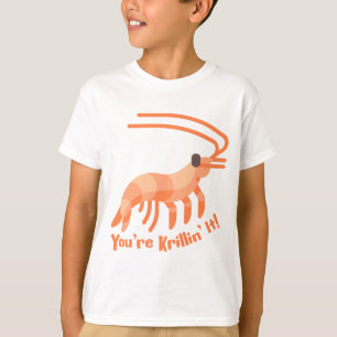 Camiseta Você é Krillin! Cartoon de Krill Pun Cute